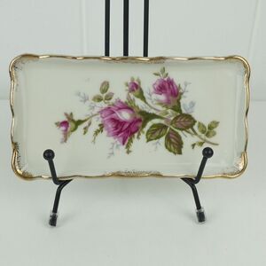 Royal Sealy Moss Rose Butter or Trinket Dish Japan